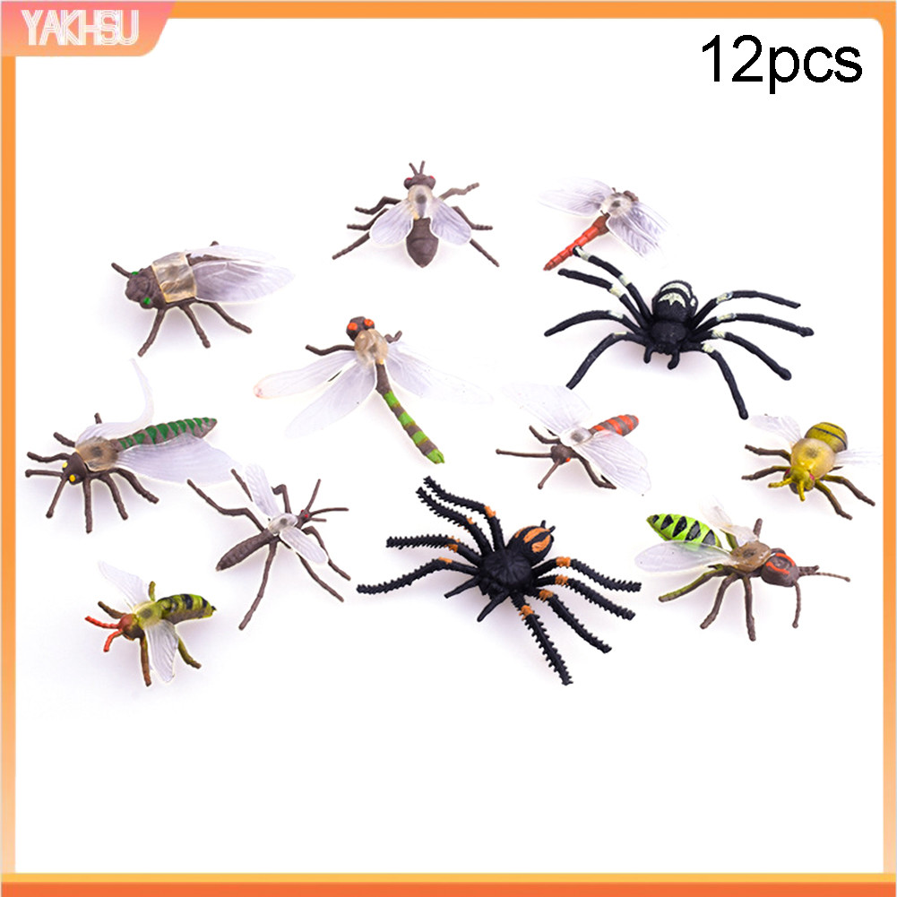 yakhsu| 12Pcs Simulation Insect Animal Model Kids Education Toy ...