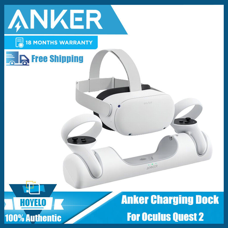 Anker Charging Dock For Oculus Quest 2 Oculus Certified Charging Station Stand Set Headset