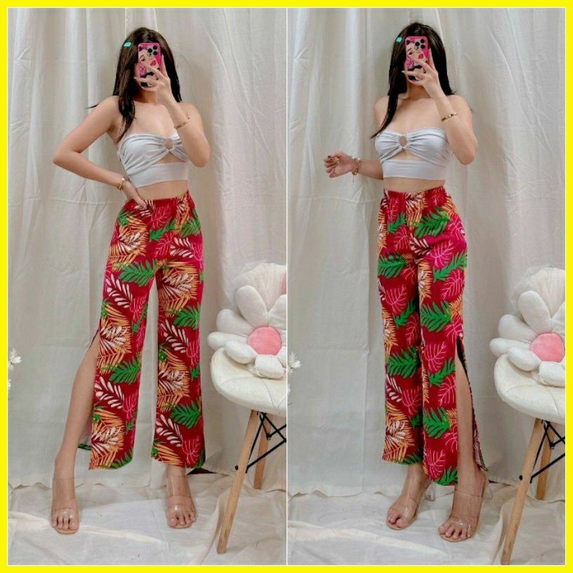 Boho slit pants hotsell