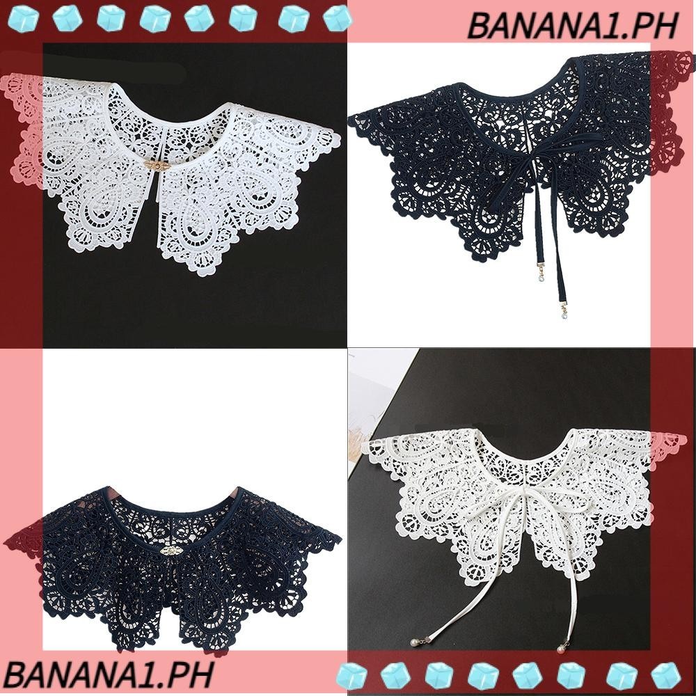 BANANA High Quality Shawl Fashion Items Fake Collar Lace Waistcoat ...