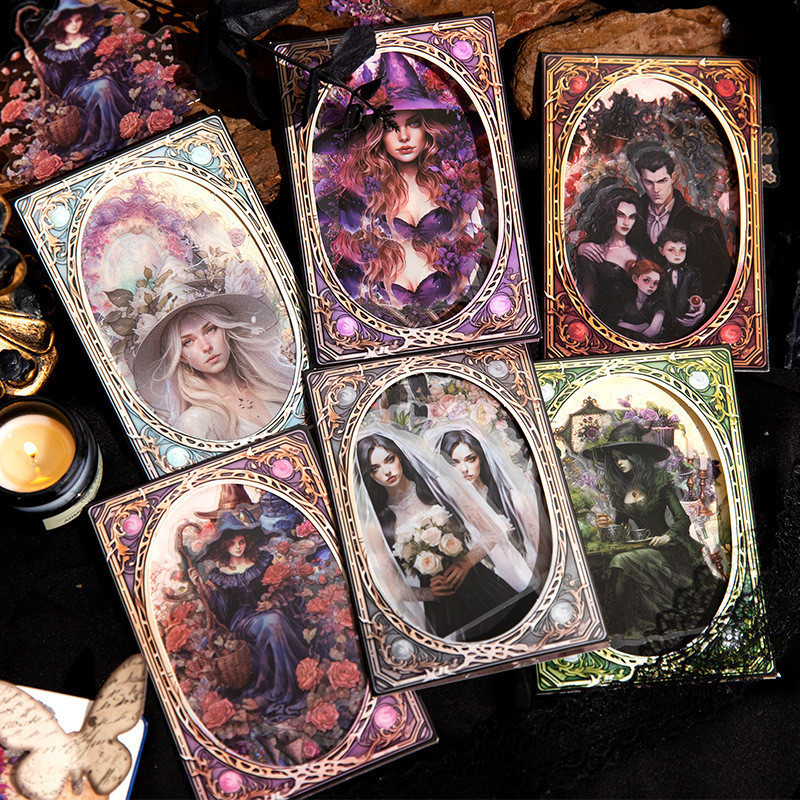 30 Pcs/pack Witches of East End Series Stickers PET Waterproof Vintage ...