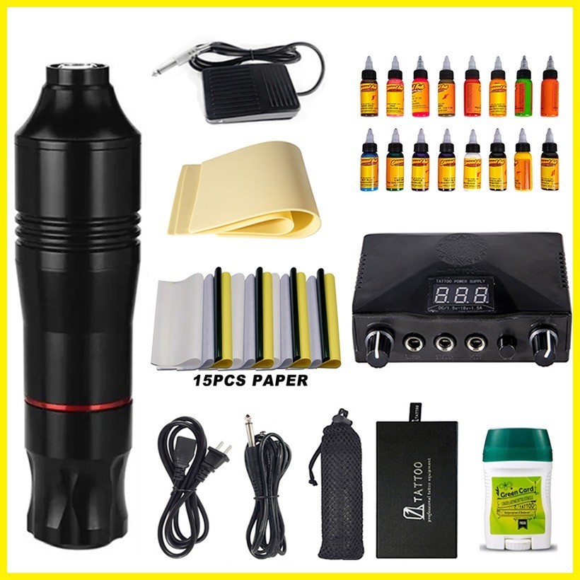 【hot sale】 【Buy 1 Get 1 Gift】tattoo machine set complete kit Pen Type