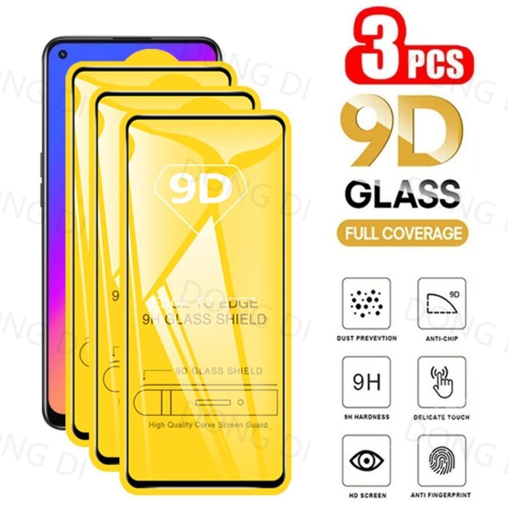 3PCS 9D Full Cover 9H Ultra Clear Tempered Glass Compatible For Xiaomi POCO  X6 X5 X4 M4 M3 F4 C55 C65 X5 F5 C31 X3 X3 PRO C31 M4 11 11T 10T 12 Lite