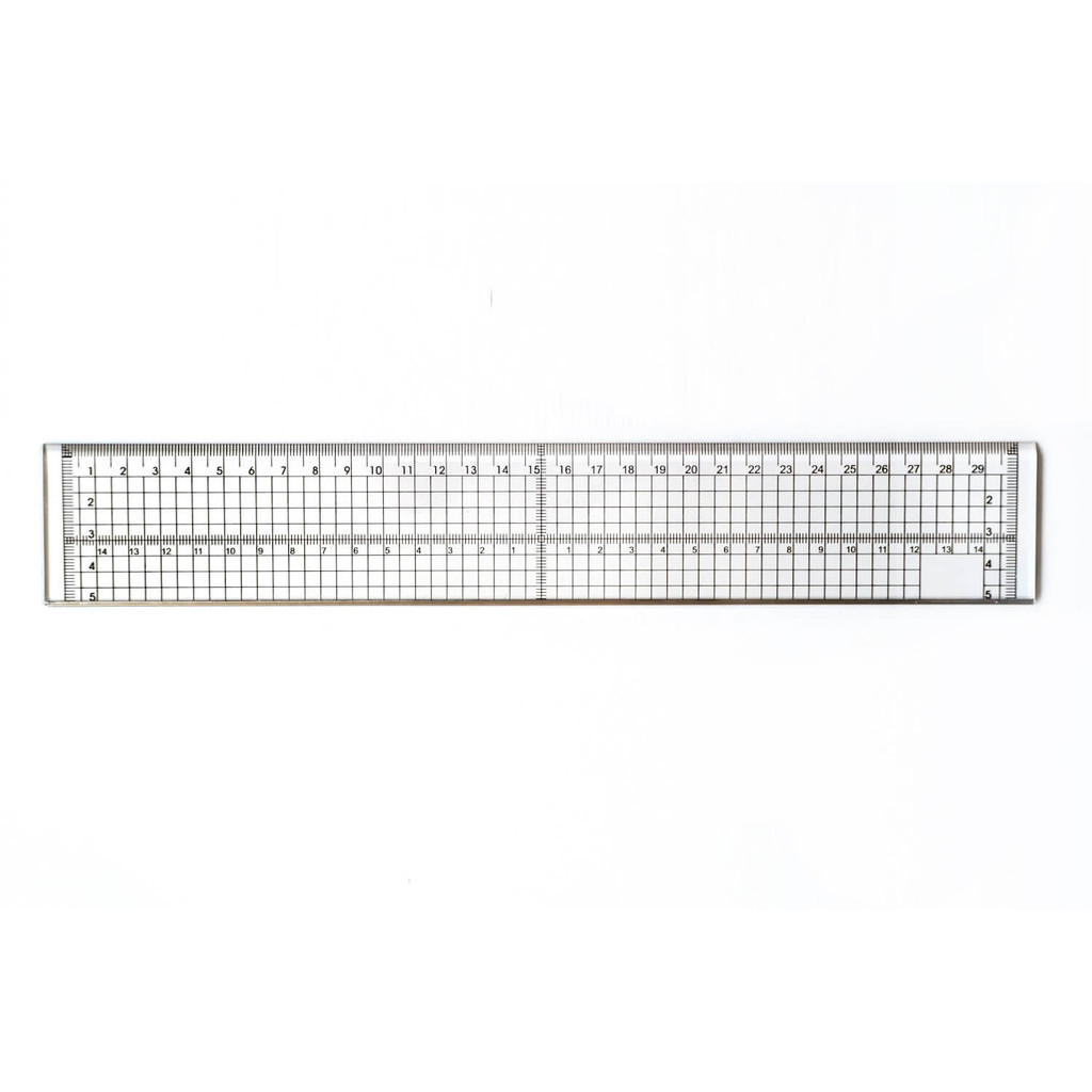 Acrylic Cutting Ruler with Metal Edge 30cm | Shopee Philippines