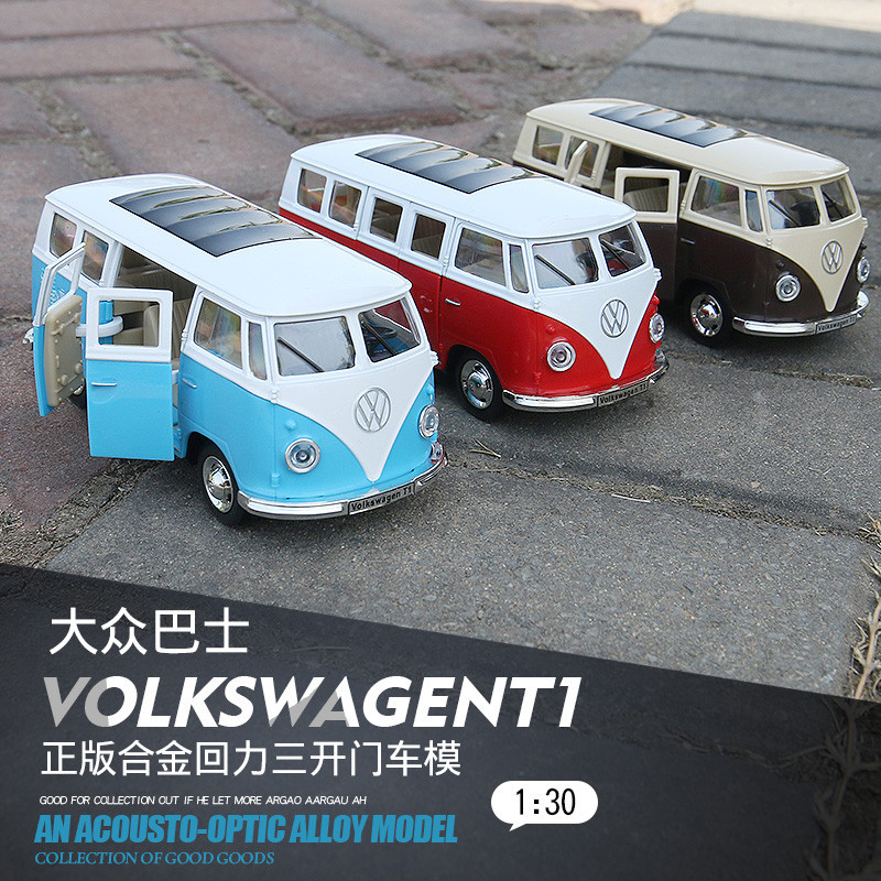 Caipo 1: 30 Alloy Volkswagen T1 Bus Model Simulation Cartoon Pull Back ...