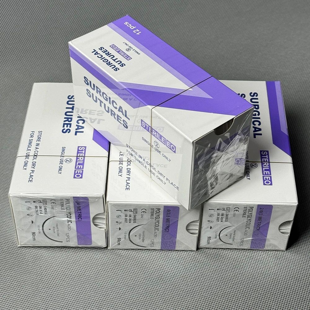 Absorbable Suture Thread Pet Dog PGA Veterinary Surgical Sutures With ...