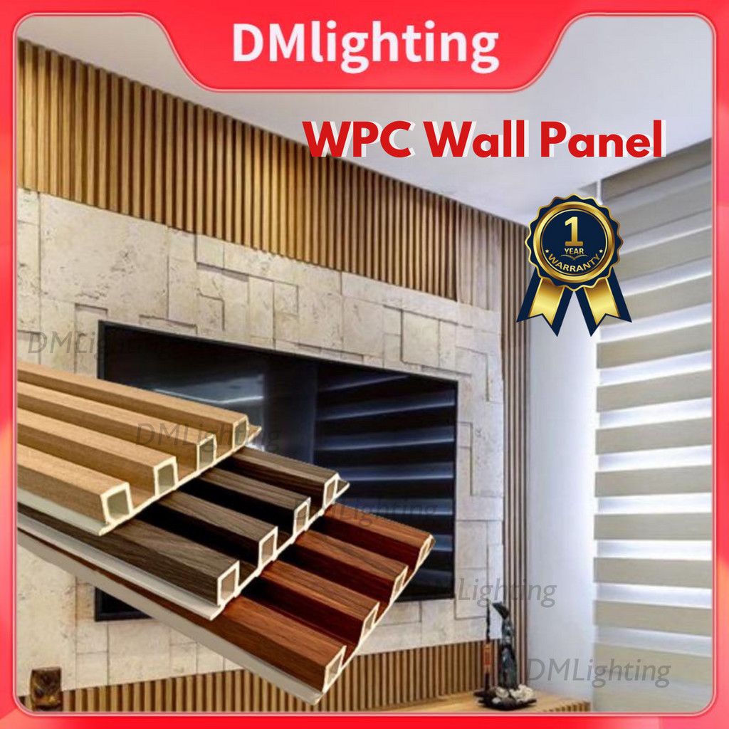 HIASAN DINDING Dmlighting 1 year guarantee WPC Grade A+ Wall Panel 2.9 ...