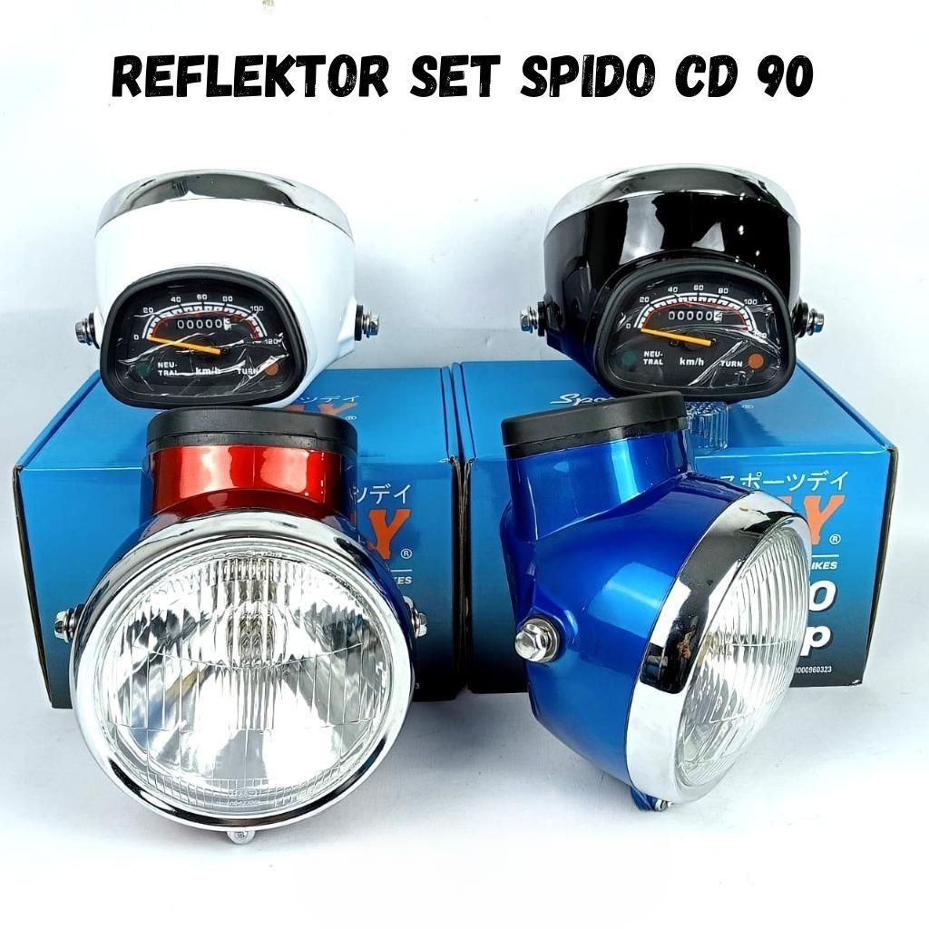 Spido Cd90 Lamp Reflector Cd 90 Set Speedometer and Reflector shell 5. ...