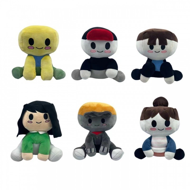 thumbnail image 2 of Cute Blox Buddies Plush Toy - 7.8 Inch Soft Stuffed Doll, Yellow - Perfect For Fans & Gifts 2 of 13