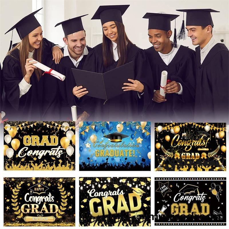 Happy Graduation Photography Backdrop Class of 2024 Congrats Grad Prom ...