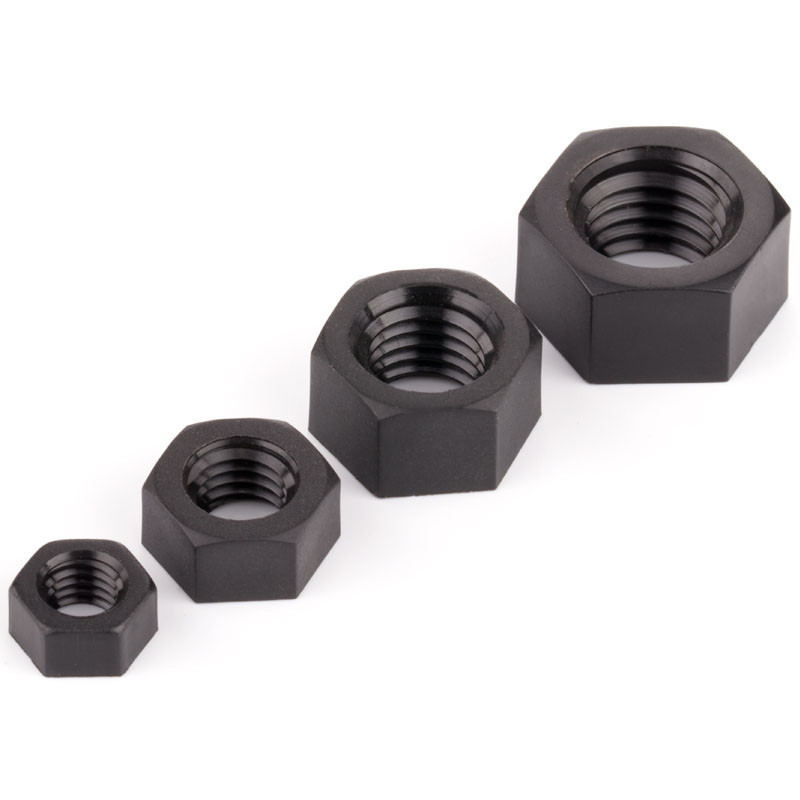25pcs Black Nylon Plastic Insulation Metric Thread Hex Hexagonal Nut M2 ...