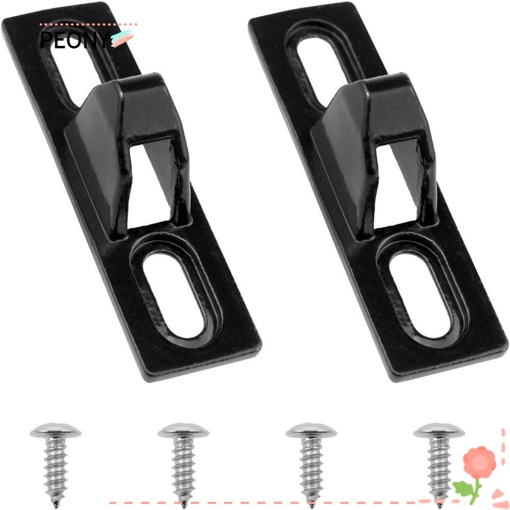 PEONY Sliding Door Keepers, Black 61×17mm Door Lock Keepers, with ...