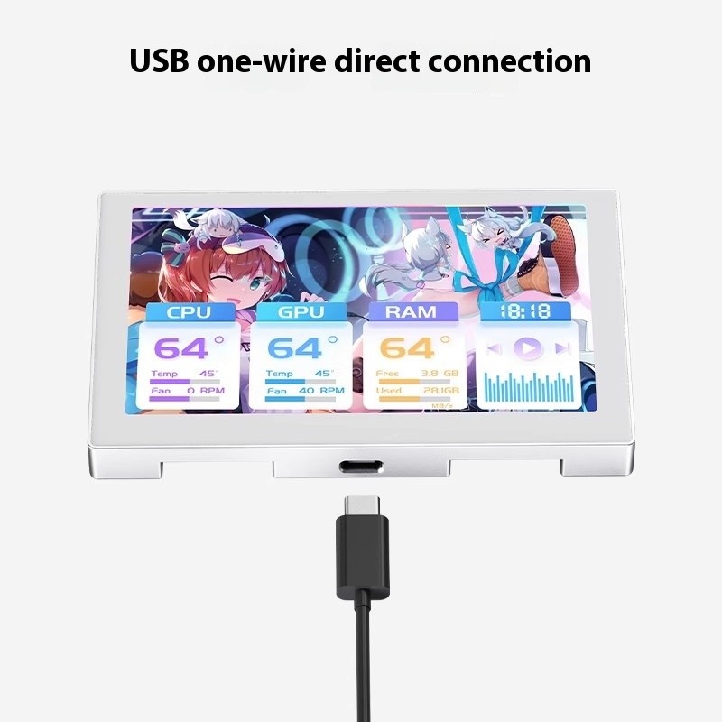Micro Snow 5/7/8-inch IPS display screen, computer case, secondary ...