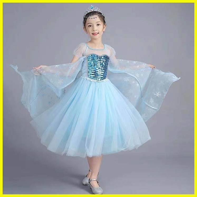 Frozen Dress Elsa Costume Princess Dress for Baby