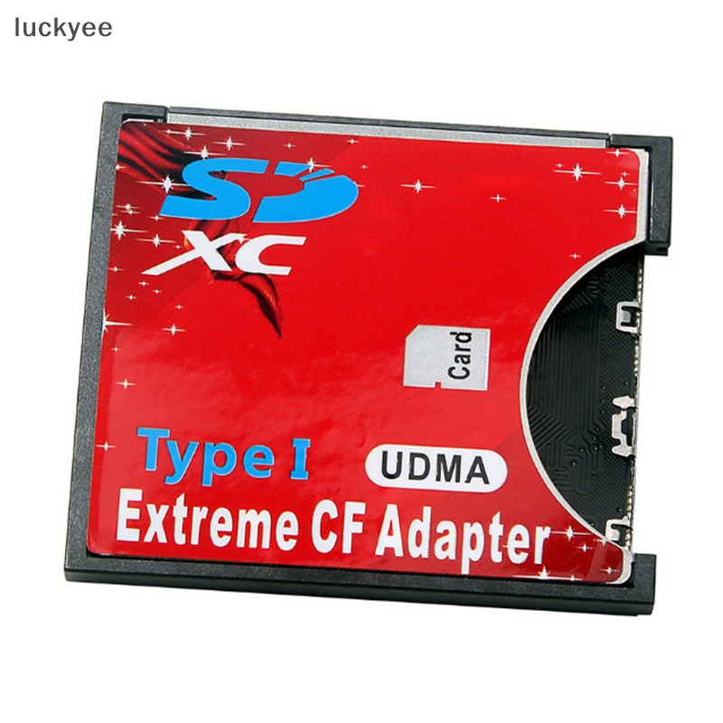 luckyeu SD To CF Card Adapter SD SDHC SDXC MMC To Standard Compact ...