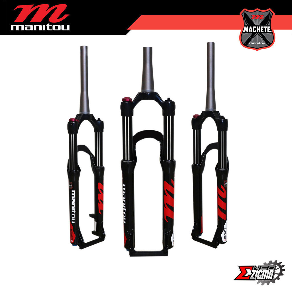 Fork Suspension 26" MANITOU Machete Pro Tapered 9mm*100mm Travel BK
