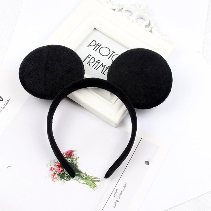 Fashion Cute Mickey Headband Black Ear Headband Mickey Mouse Headband ...