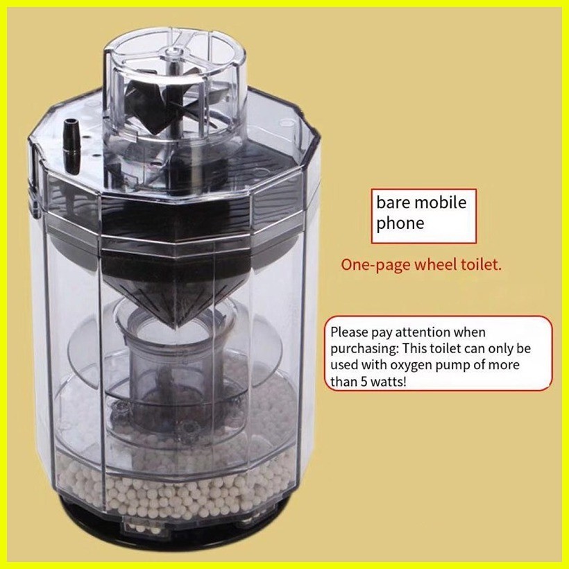 ☑ 【PH Local】Aquarium Fish Poop Stool Manure Suction Separator Tank ...
