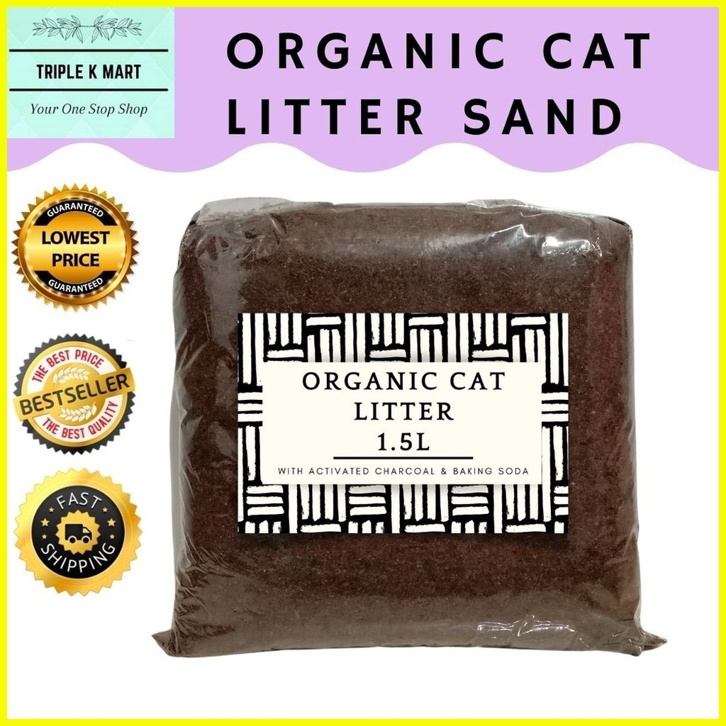 Organic Cat Litter Sand Sawdust Kusot Absorbent and non toxic w