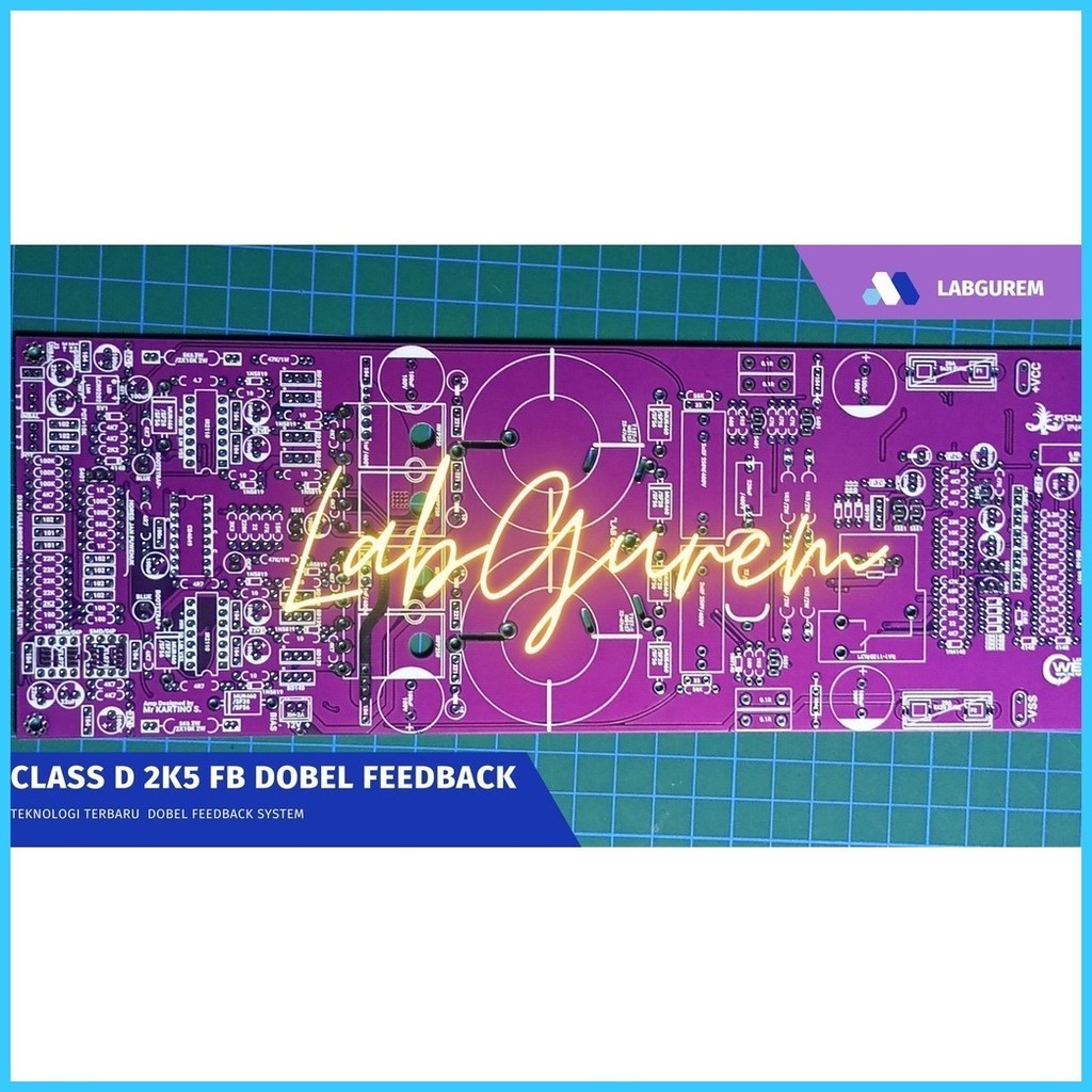 ☁ ☬ ⚽ Pcb Class D D2k5 Fullbridge Dual Feedback full Features PCB FIX