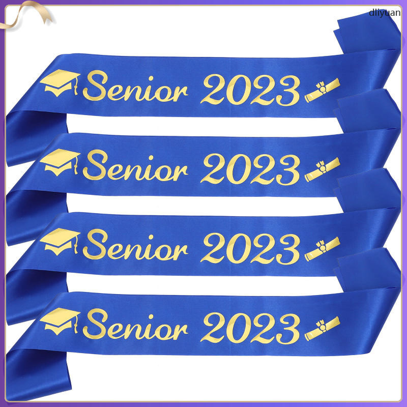 dliyuan 4 Pcs Shawl Student Gift Senior Sashes 2023 Graduation Straps ...