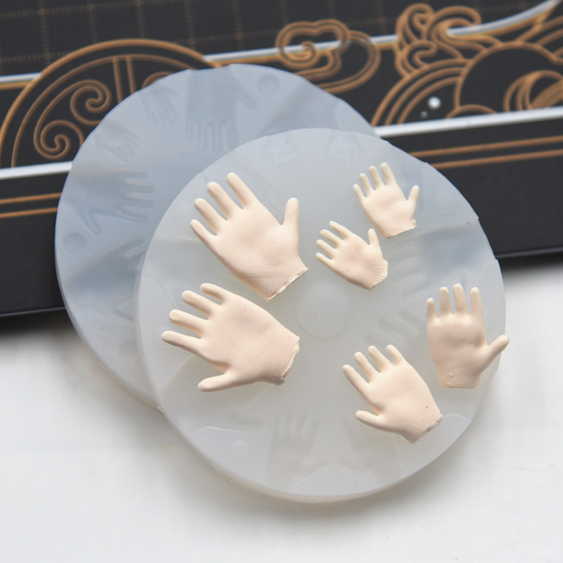 Ultra-Light Clay Q 3D Model Figurine Accessories Hand Shape Silicone ...