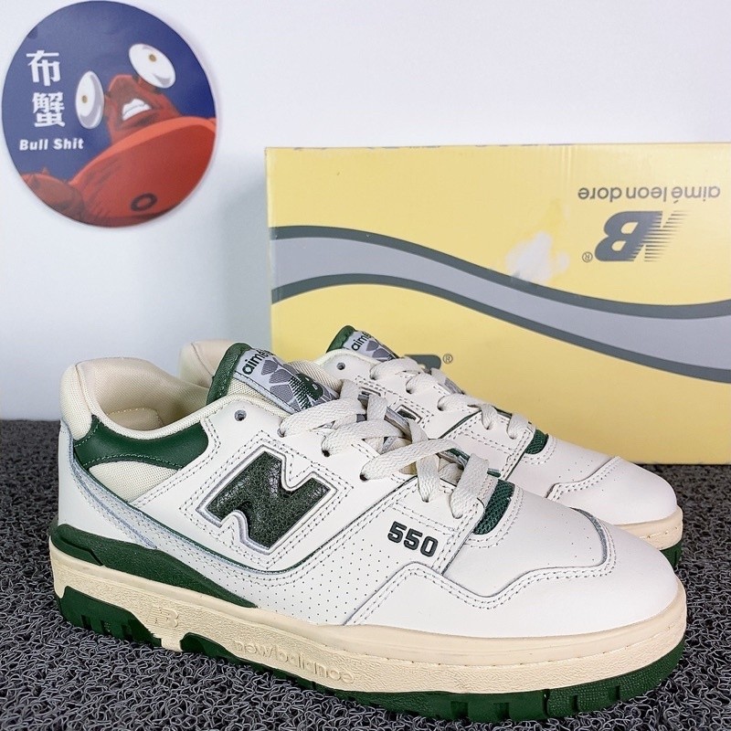 High Quality Aime Leon Dore x New Balance 550 Joint White White Green  Jogging Shoes BB550ALD