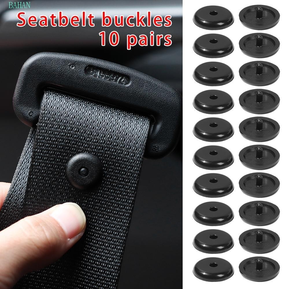 BAHAN 10PCS Seat Belt Stop Button Stud Holder Rivet Seatbelt Retainer