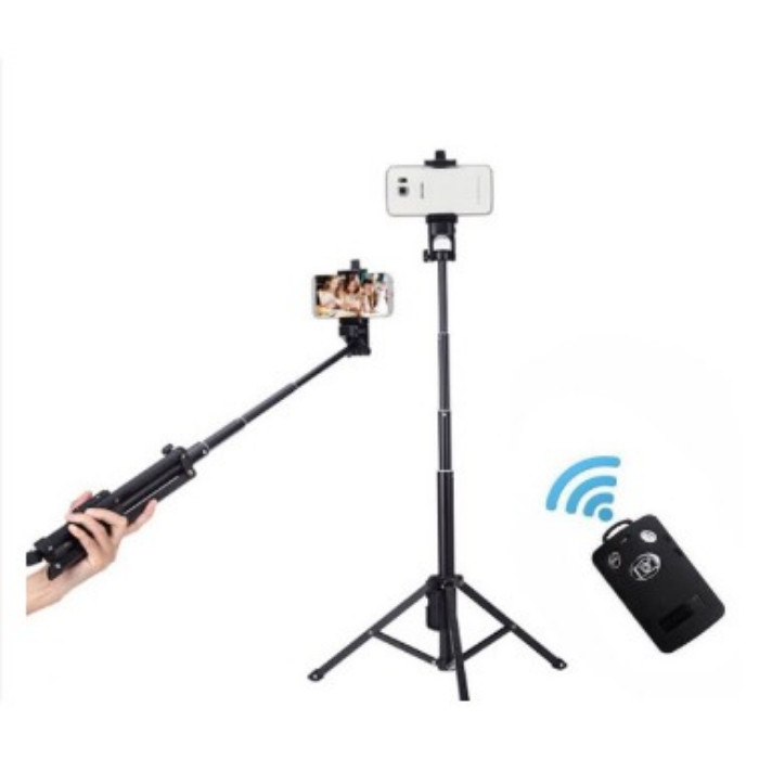 Yunteng VCT-1688 2in1 bluetooth Monopod Tripod selfie stick W/ Free ...