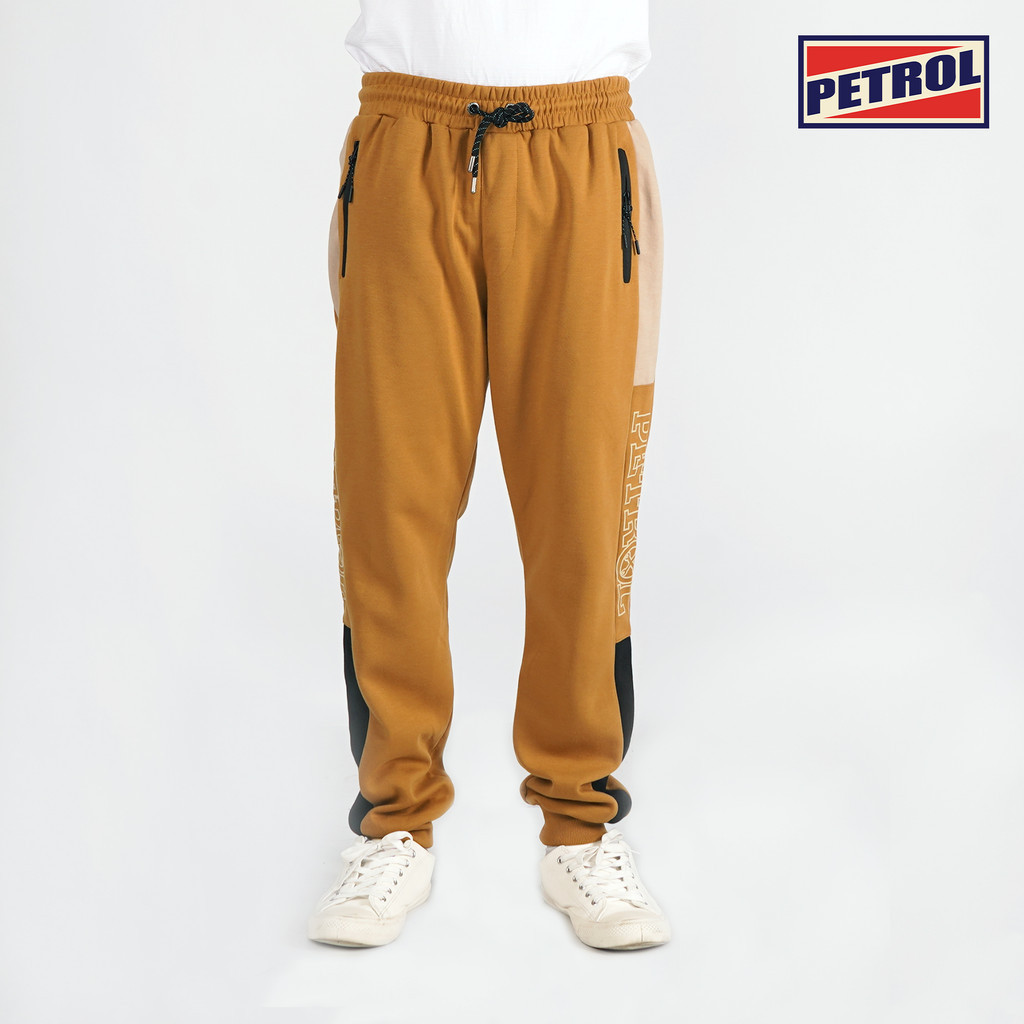 Petrol Jogger Pants for Men With Pocket Regular Fitting Garment Wash ...