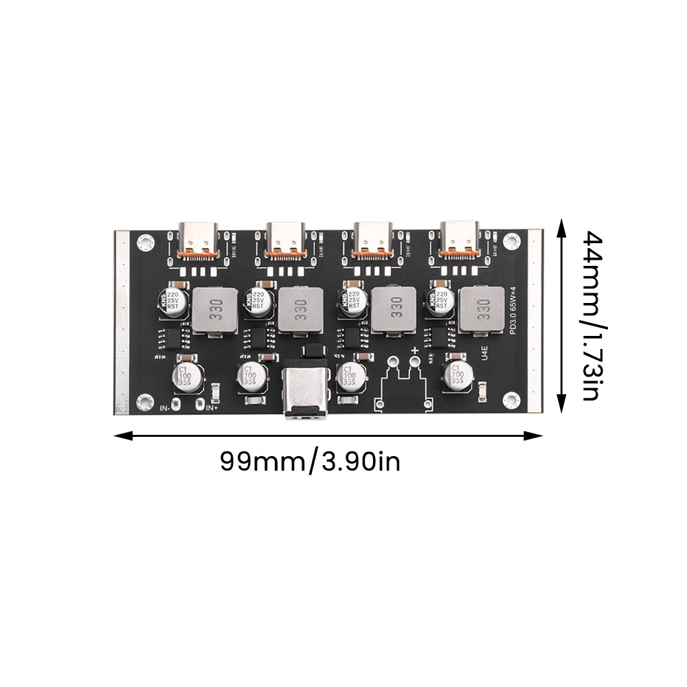 Pcbfun 4-way PD65W Fast Charging Module Type-C Interface Support PD3.0/ ...