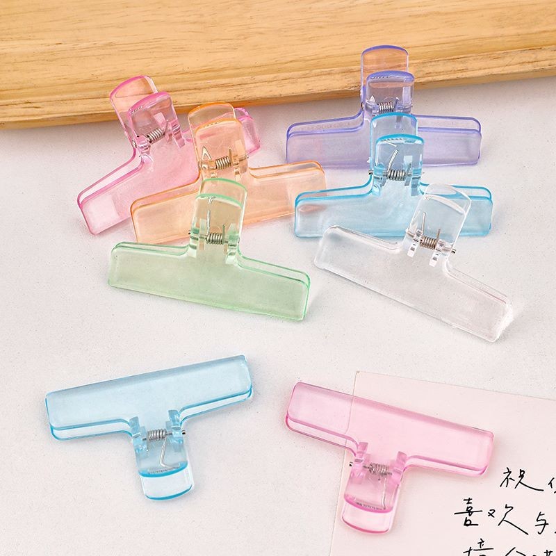 Transparent Binder Clips Paperclips File Documents Tickets Clips ...