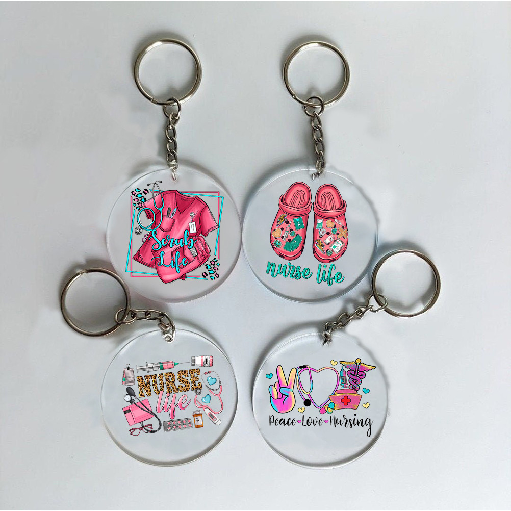 Nurse Life Essential Tools Fashion Personalized Keychain Pendant Car ...