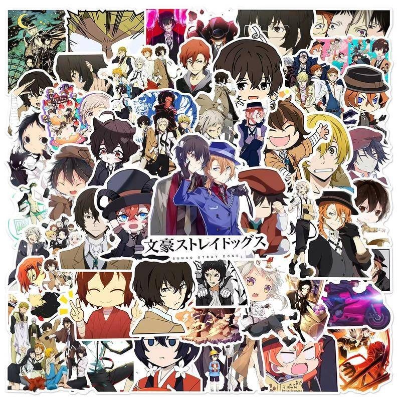 50Pcs/Lot Bungou Stray Dogs Dazai Osamu Nakajima Atsushi Nakahara ...