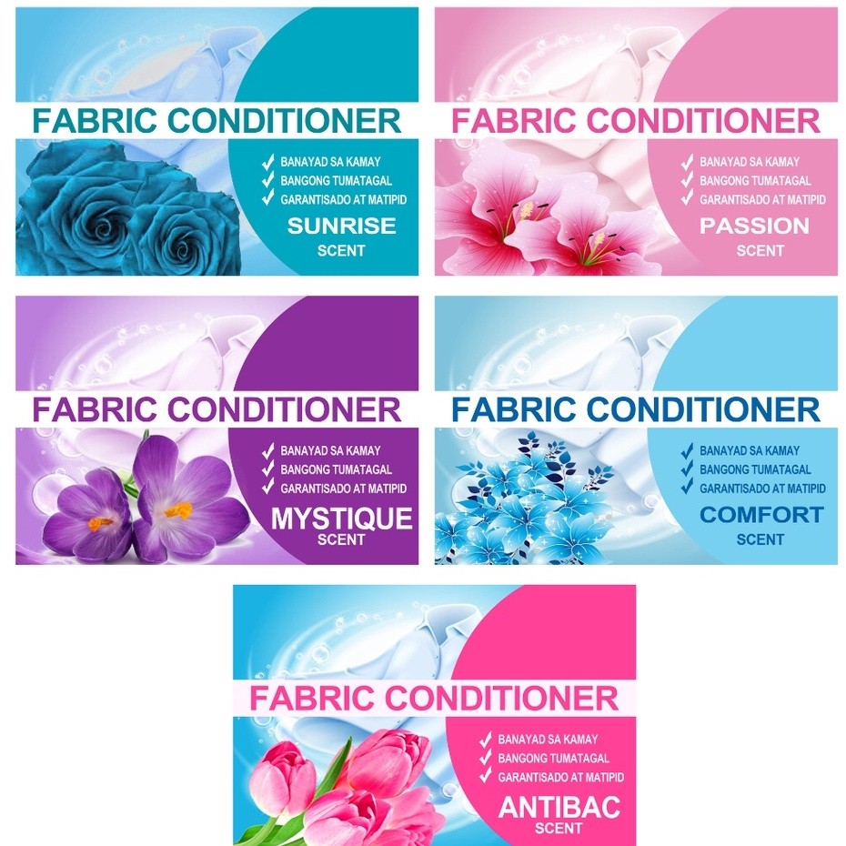 STICKER LABEL FOR FABRIC CONDITIONER/SOFTENER FABCON (10 PCS) | Shopee ...