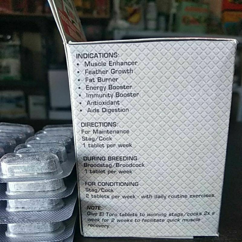 El Toro Muscle Enhancer Tablets, 10pcs ( Isang Banig ) | Shopee Philippines