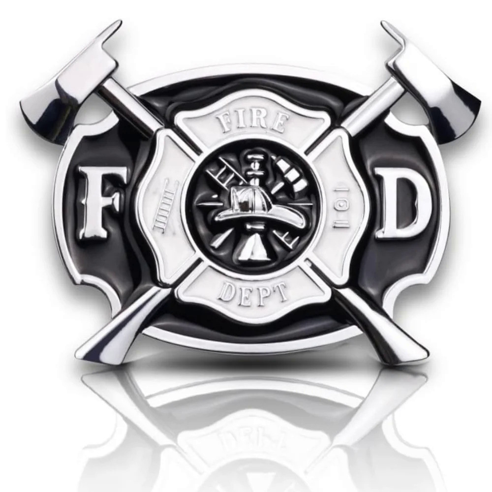 Firefighters Metal Car Sticker Fire Department Decal Firemen Emblem ...
