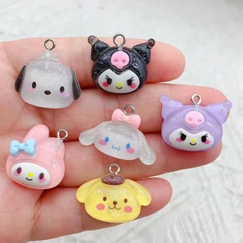 10Pcs Cute Resin Candy Cabochon Charms Pendant For DIY Earring Keychain Necklace - Foto 10