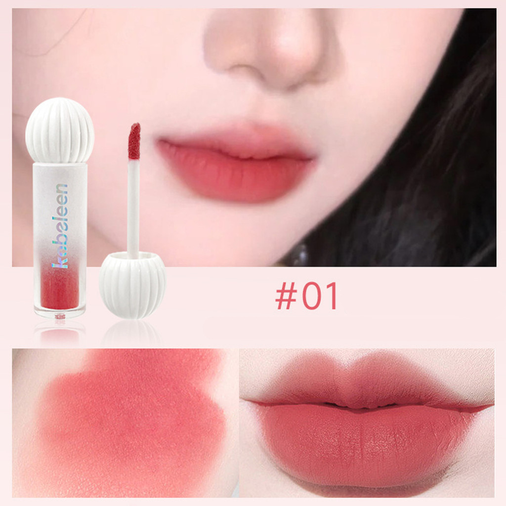 New Mushroom Head Shape Lip Glaze Matte Mouth Low Saturation Silky