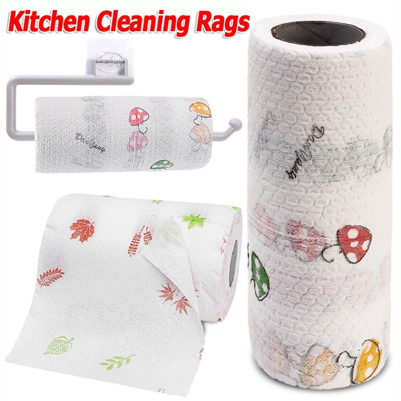 50-400Sheets Kitchen Disposable Lazy Rags / Thickened Oil Absorption ...