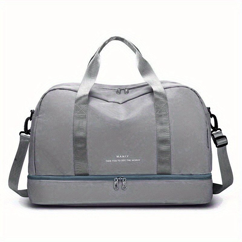 Large Capacity Travel Duffle Bag Sports Fitness Gym Tote Bag Carry On Weekender Overnight Bag Travel Accessories With Shoes Compartment Shopee Philippines