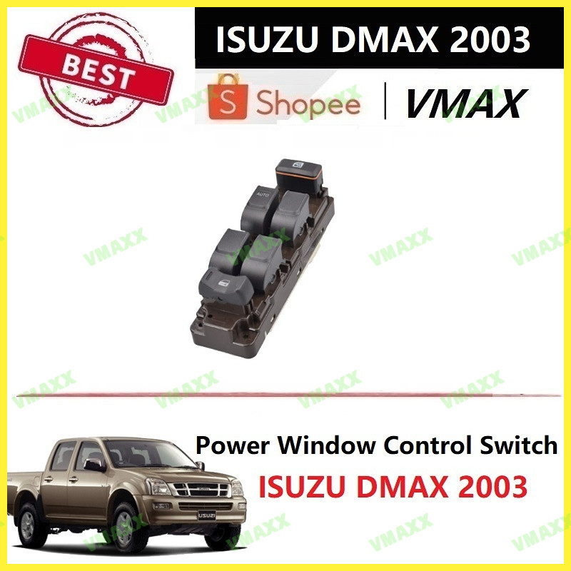 Pulsante Alzacristallo Elettrico Per Isuzu D-Max 2003-2011 (LHD 2 Porte) – Sostituzione Diretta, Codice 897400382D