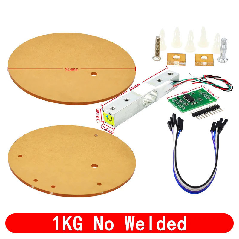 Digital Load Cell Weight Sensor HX711 AD Converter Breakout Module 5KG ...