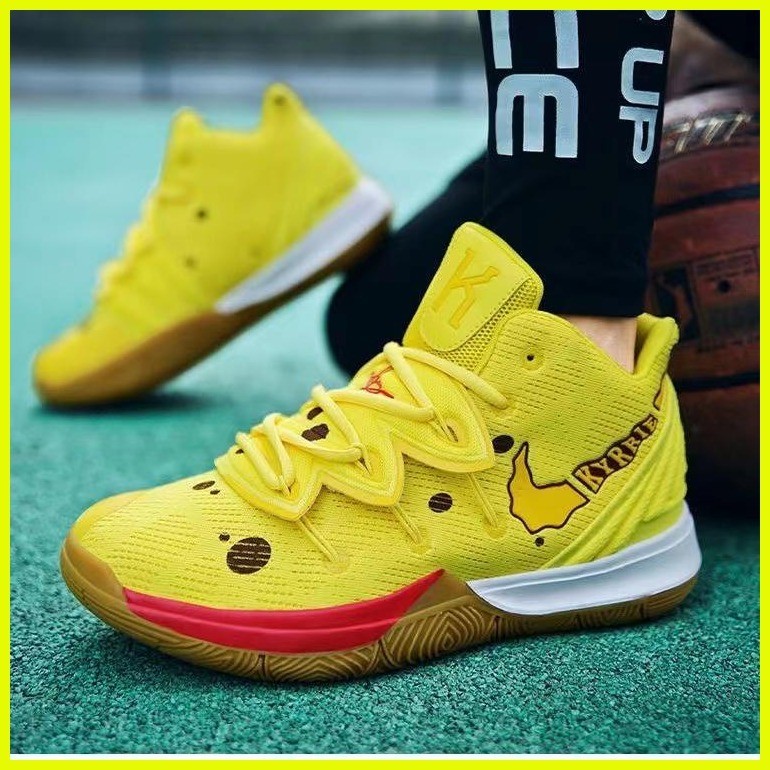 hot sale Kyrie 5 SPONGEBOB X highcut mens basketball shoes Shopee Philippines