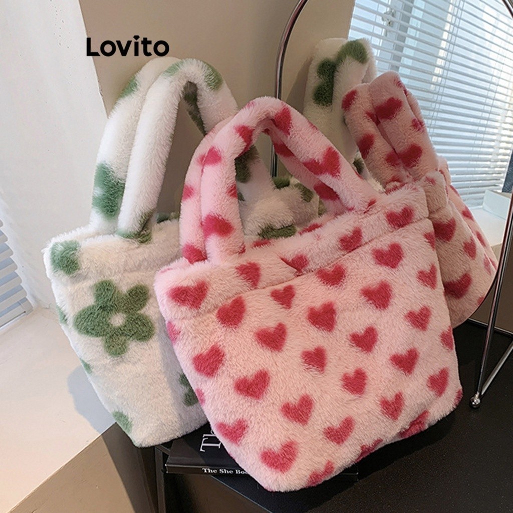 Lovito Women Casual Heartshape Heart Small shoulder bag LNA32152 (Pink ...