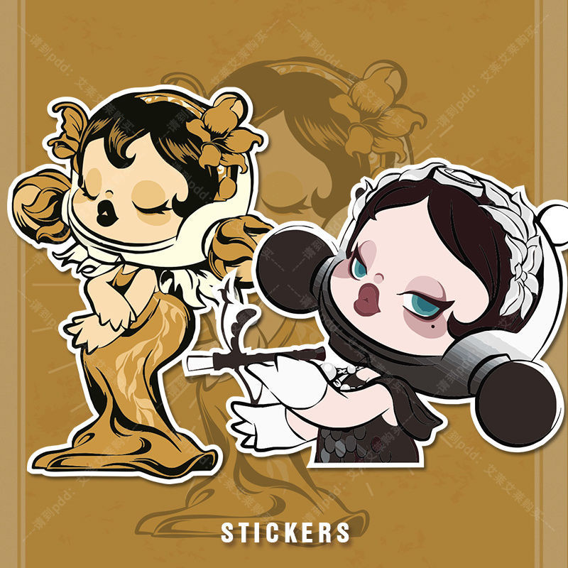 Bubble Mart SKULLPANDA Creative Cartoon Stickers Personalized Car ...