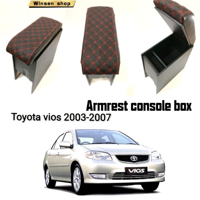 Toyota vios 2003-2007 armrest console box CAR accessrioes | Shopee ...