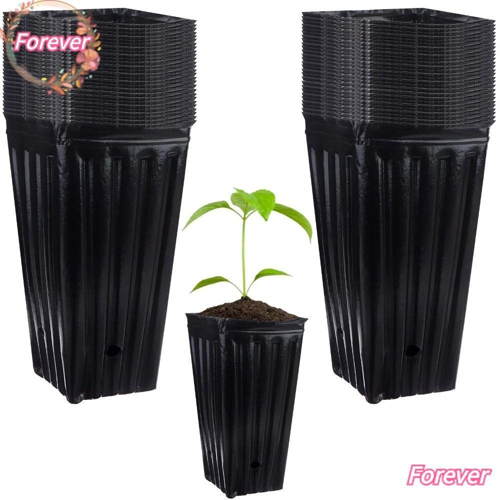 FOREVER 10/20Pcs Deep Nursery Treepots, Plastic Vegetable Tall Tree ...