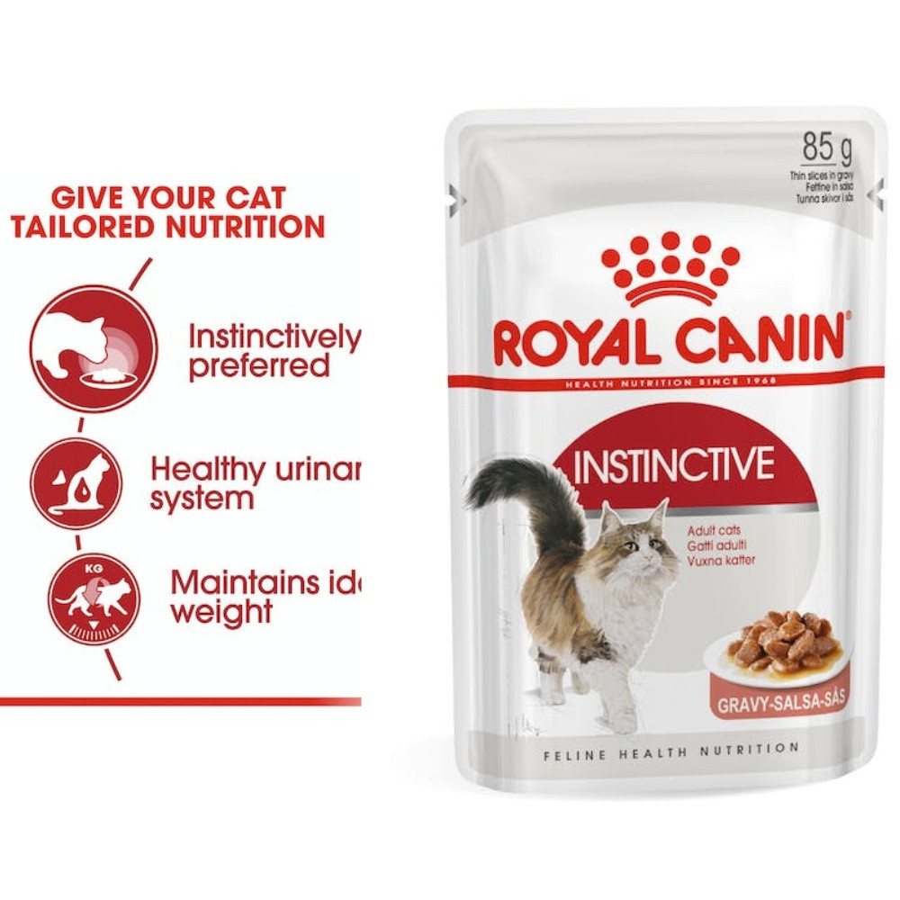 Royal Canin Instinctive Instinctive 7 Wet Cat Food 85g 12 Pouches Adult Senior Chunks in Grav Shopee Philippines