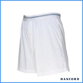 ☸ Hanford Men Cotton Knit Lounge/Sleep/Boxer Shorts ODG - White (Single ...